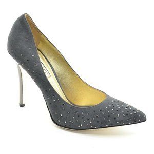 Emy Mack Carmen Gray Suede Stiletto Pumps 10.5 B New